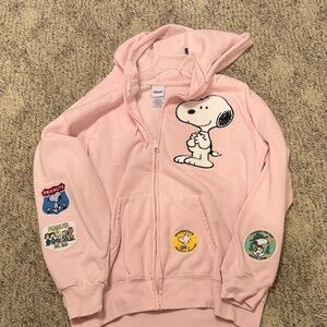 Pink Snoopy Jacket with Patches